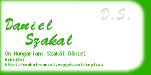 daniel szakal business card